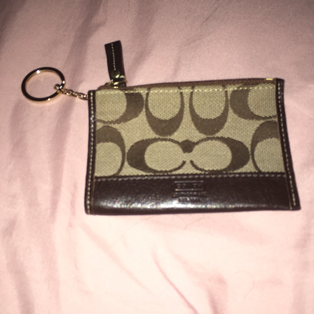 NWOT Authentic Coach Coin/Card Wallet